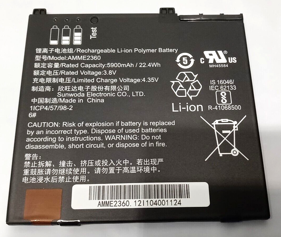Genuine AMME2360 Battery for Zebra ET50 ET50NE-W22E ET55 ET55AE-W22E Tablet