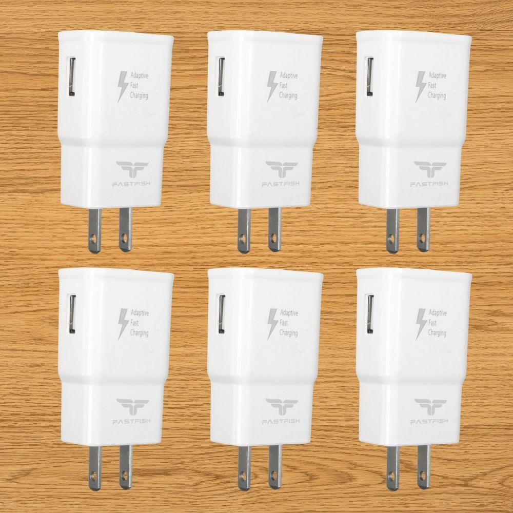 6 PACK Fast Charger Plug USB Power Adapter Block For Samsung S25 S24 S23 S22 S21