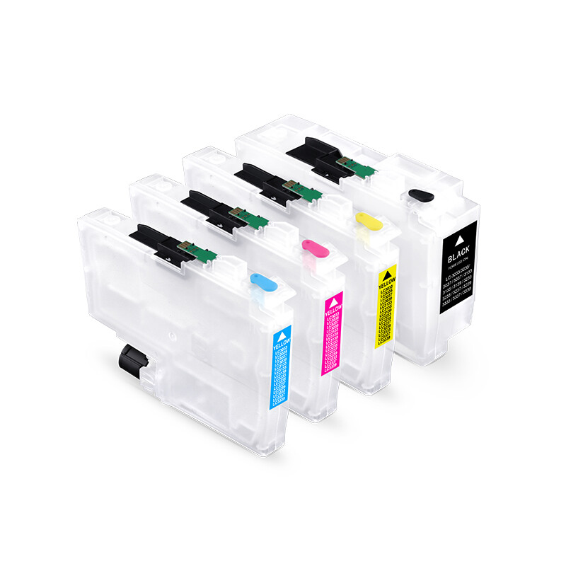 4Color/set LC3233 Refillable Ink Cartridge for Brother DCP-J1100DW MFC-J1300