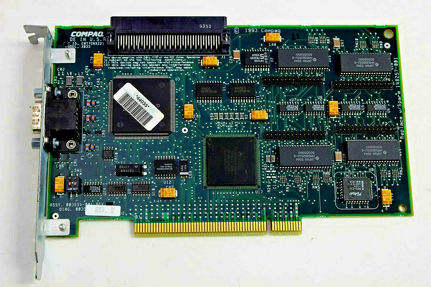 148257-001 I HP Compaq QV2000 1280/P SPS BD PCI Video Controller
