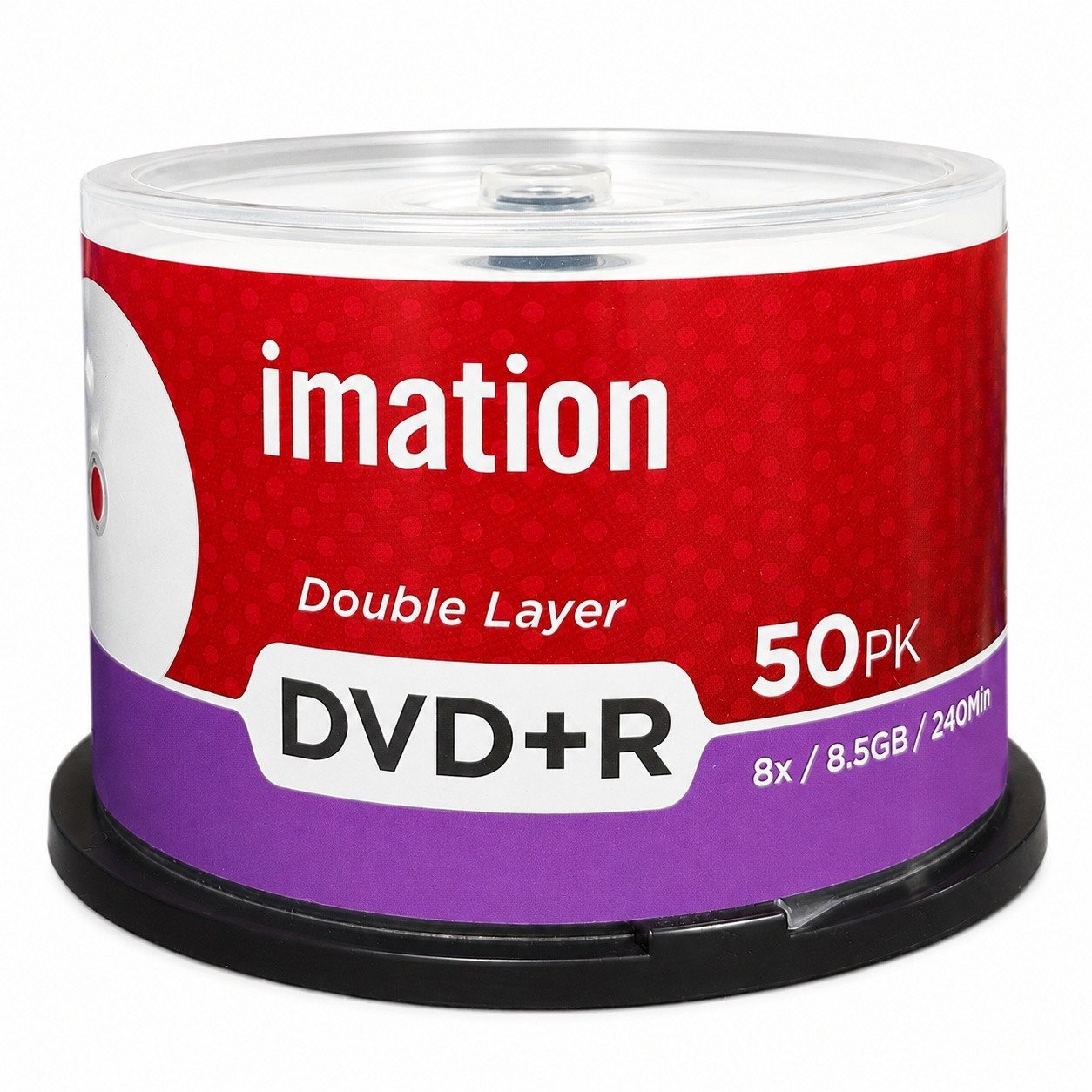 50 IMATION 8X Blank DVD+R DL Dual Double Layer 8.5GB White Inkjet Printable Disc
