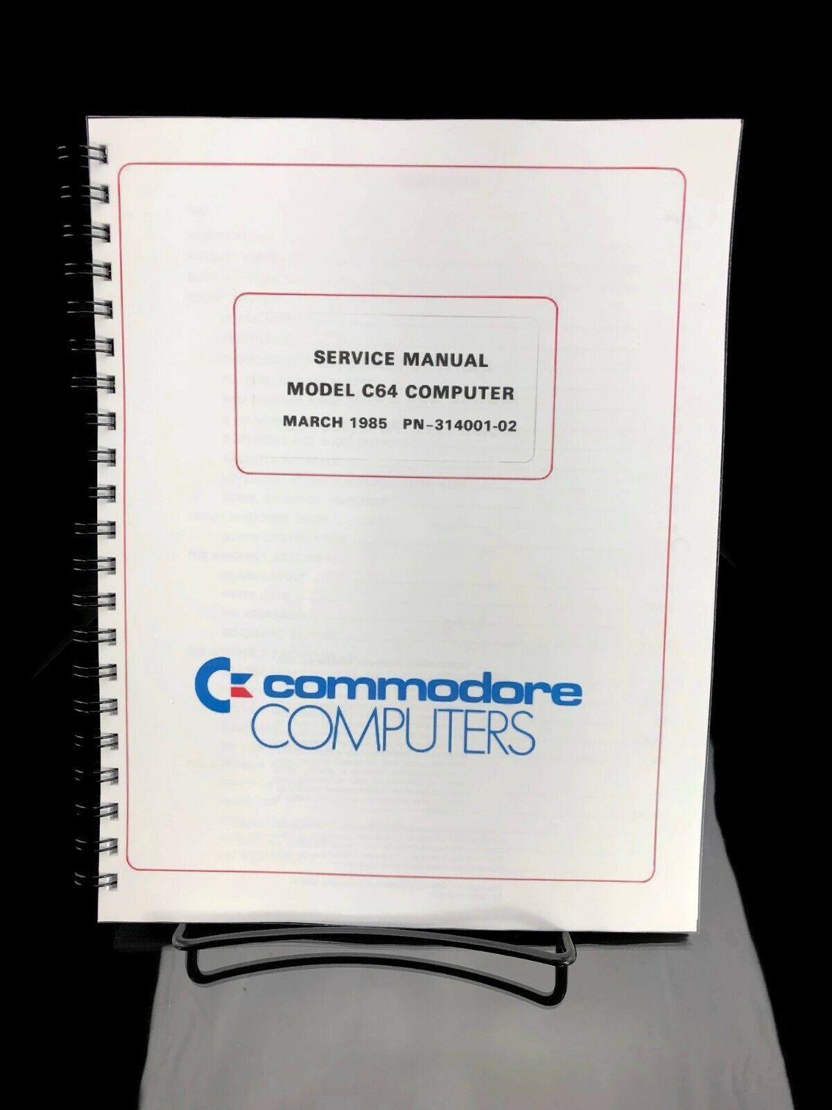 Commodore C 64 Service & Diagnostic Manual W/ Schematics COIL BOUND Reprint