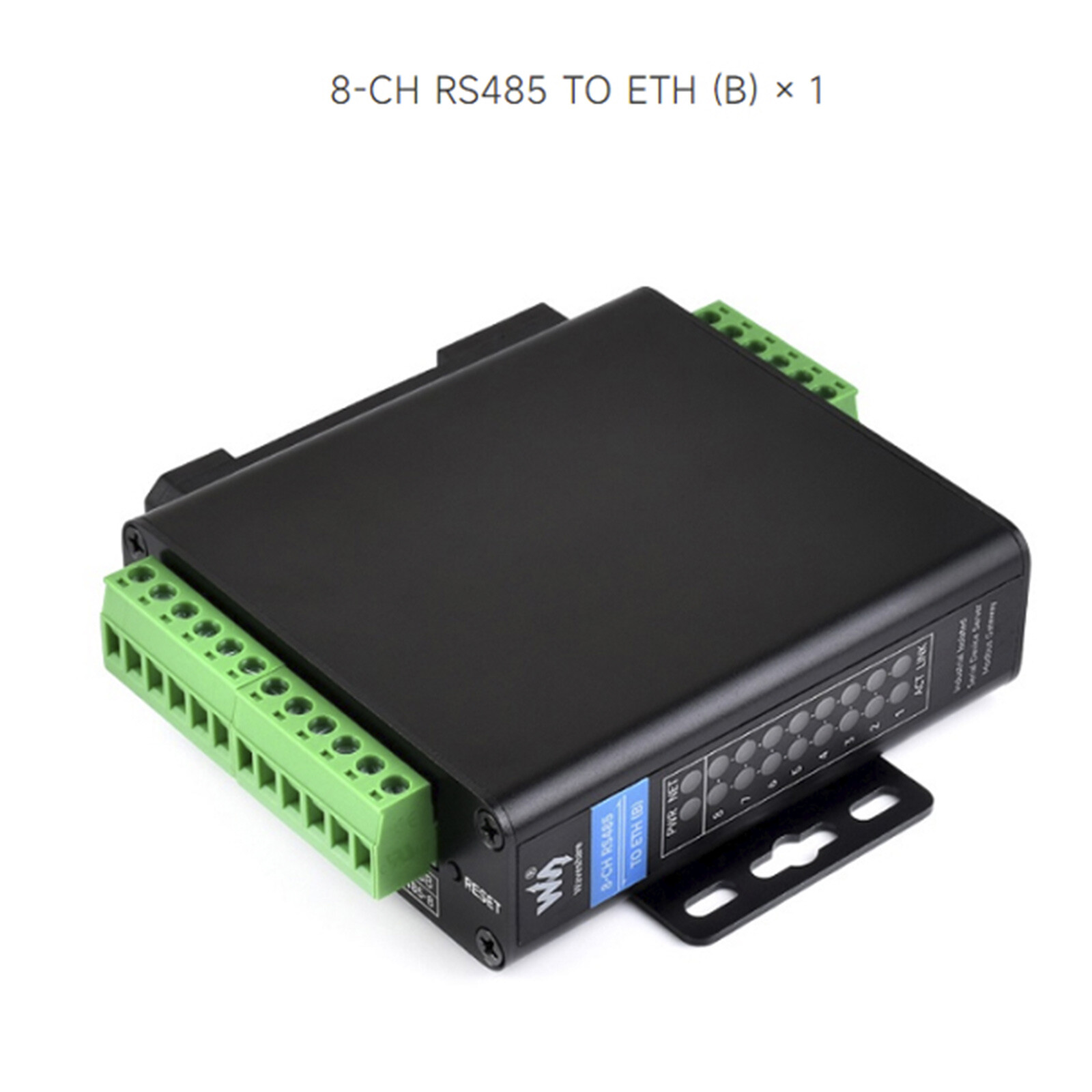 Industrial Isolated Serial Port Module Eight-Way RS485 to RJ45 Ethernet Gateway