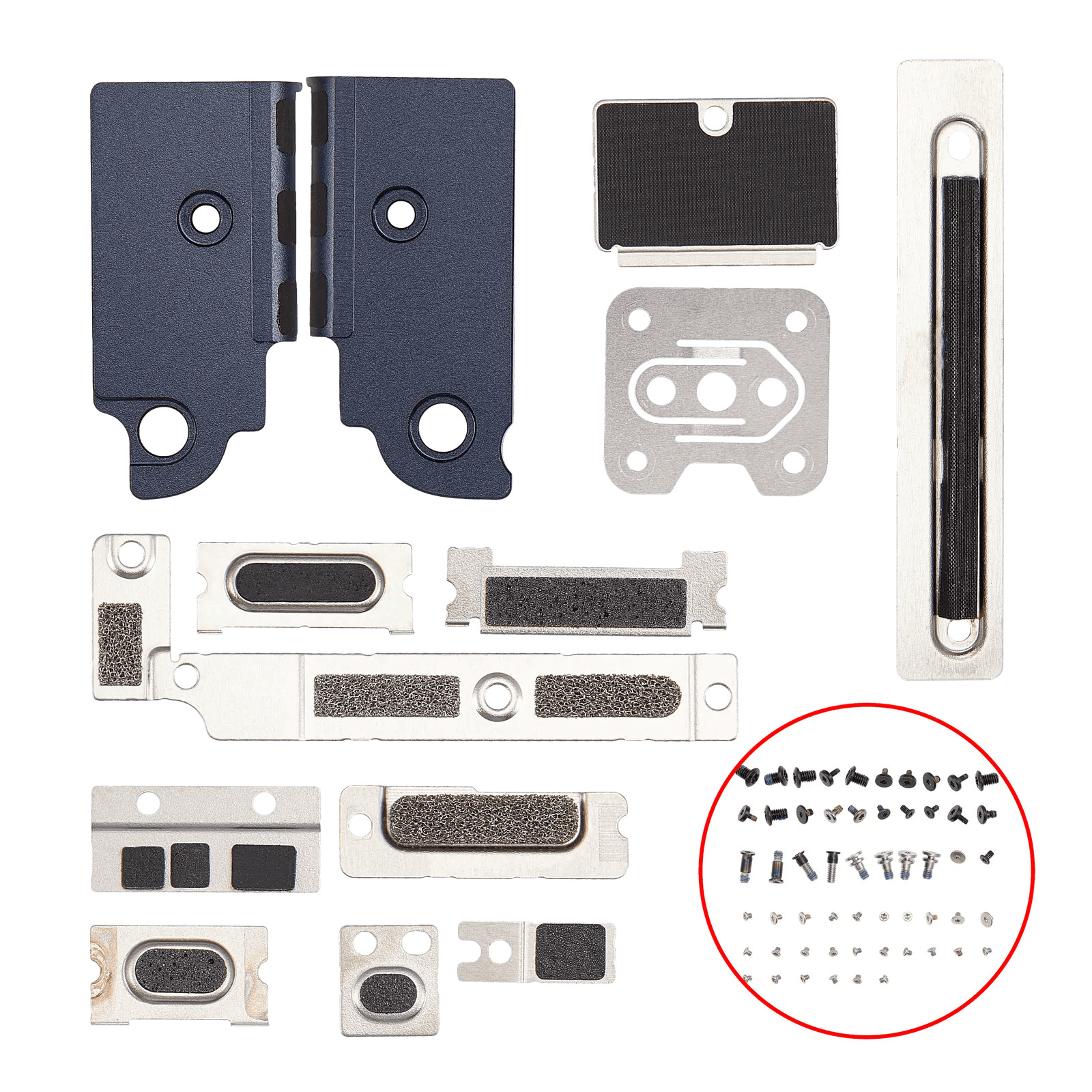 Full Set Small Metal Bracket And Screw Set For MacBook Air 13" (A2681 / Mid 22)