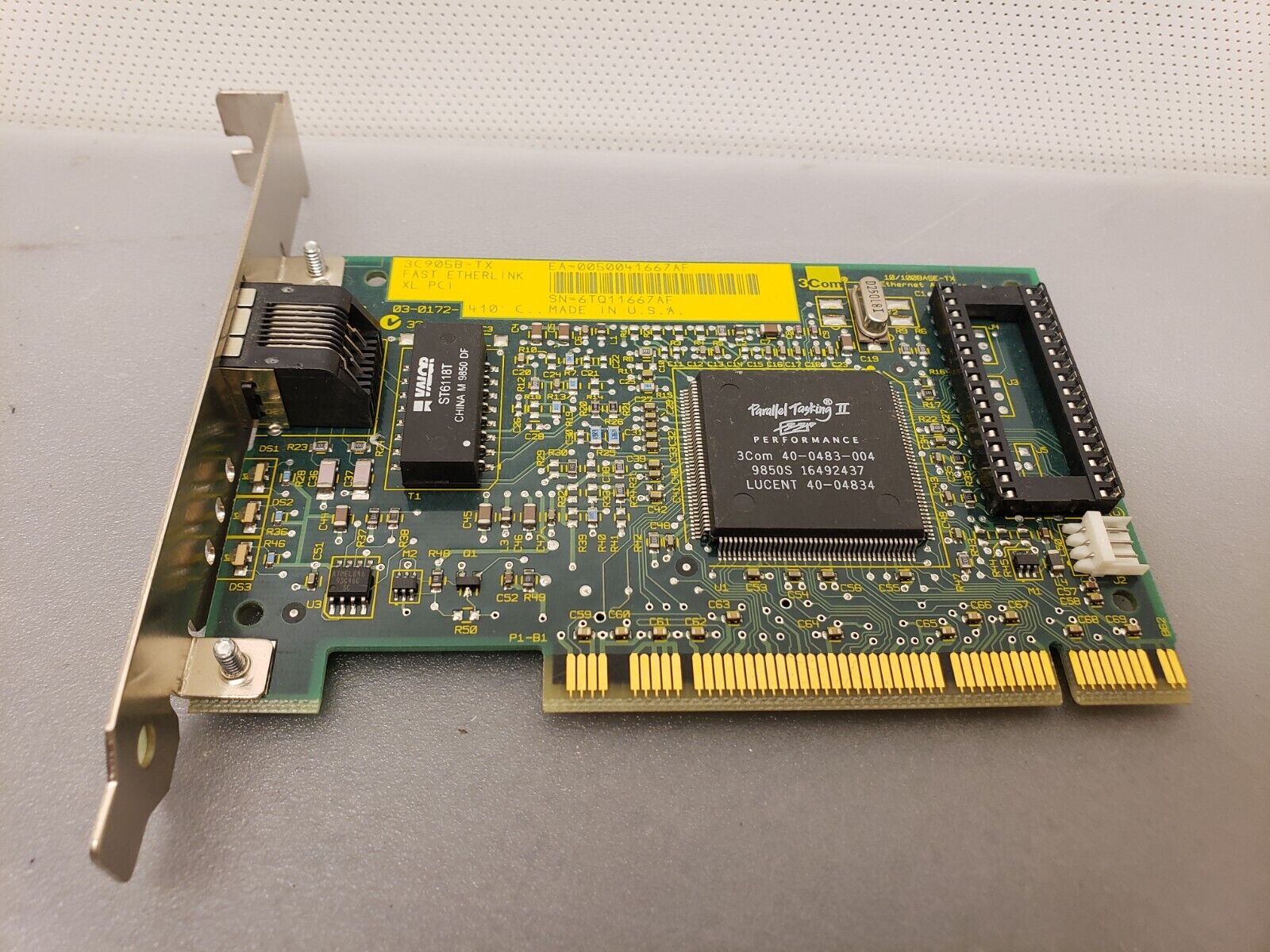 Vintage 3Com EtherLink XL 3C905B-TX PCI Fast Ethernet Network Card Tested