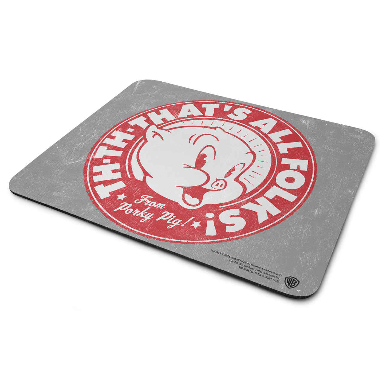 Officially Licensed Porky Pig - That's All Folks Mouse Pad/Mat