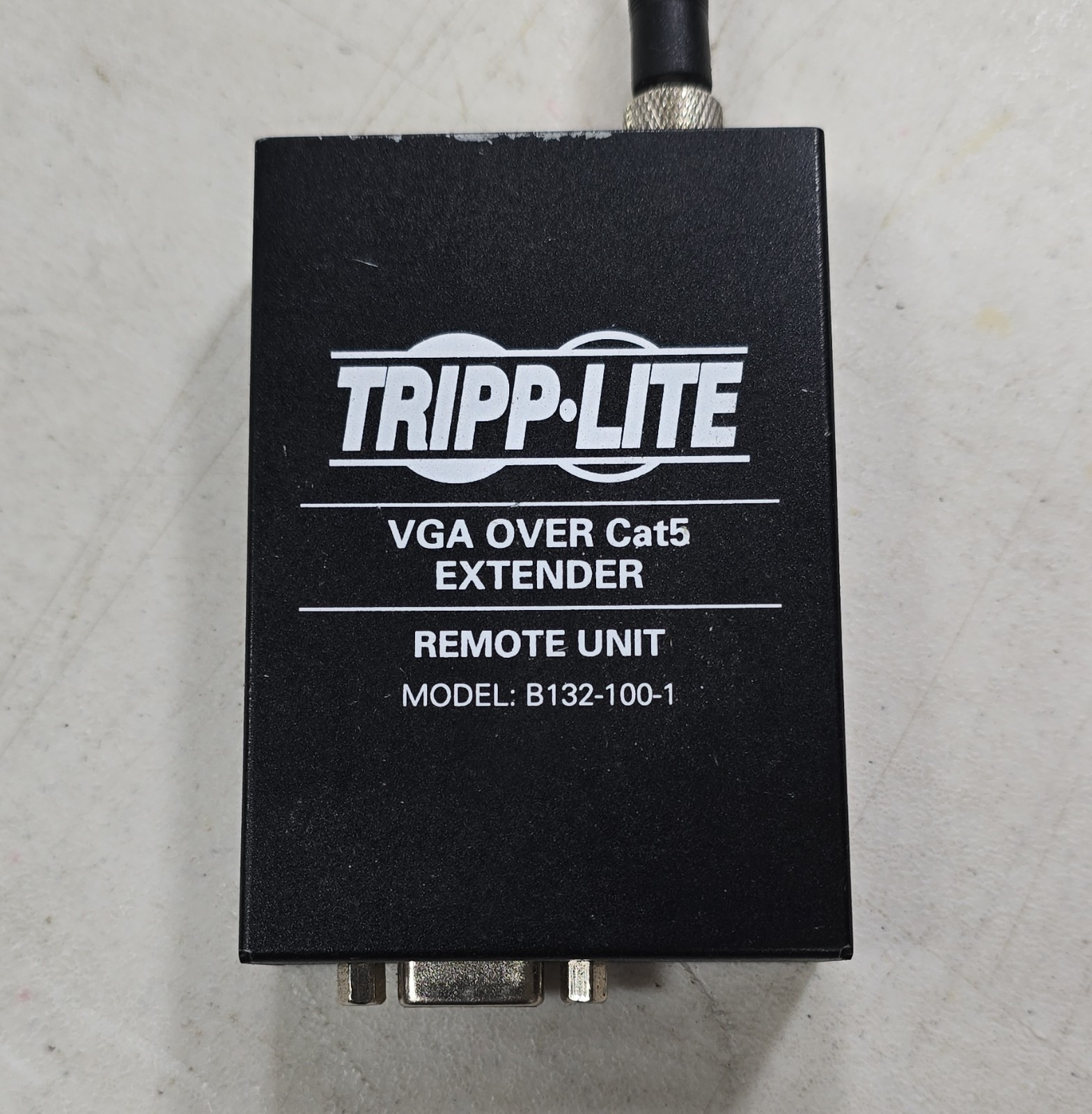 Tripp Lite VGA Extender VGA/SVGA D-Sub Female to RJ45 1:1 B132-100-1 Black