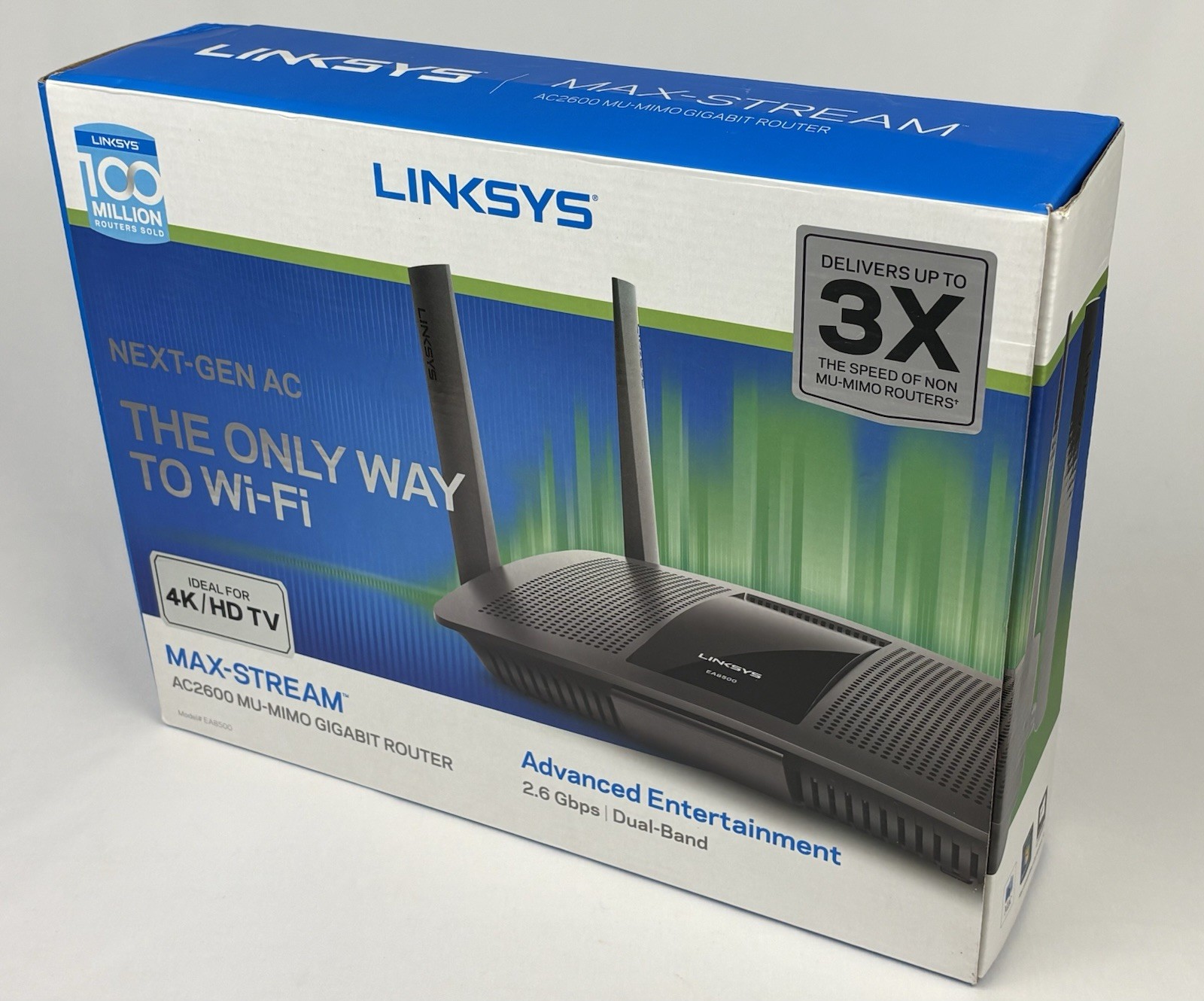 Linksys Max-Stream 1733 Mbps 4-Port Gigabit Wireless AC Router - EA8500