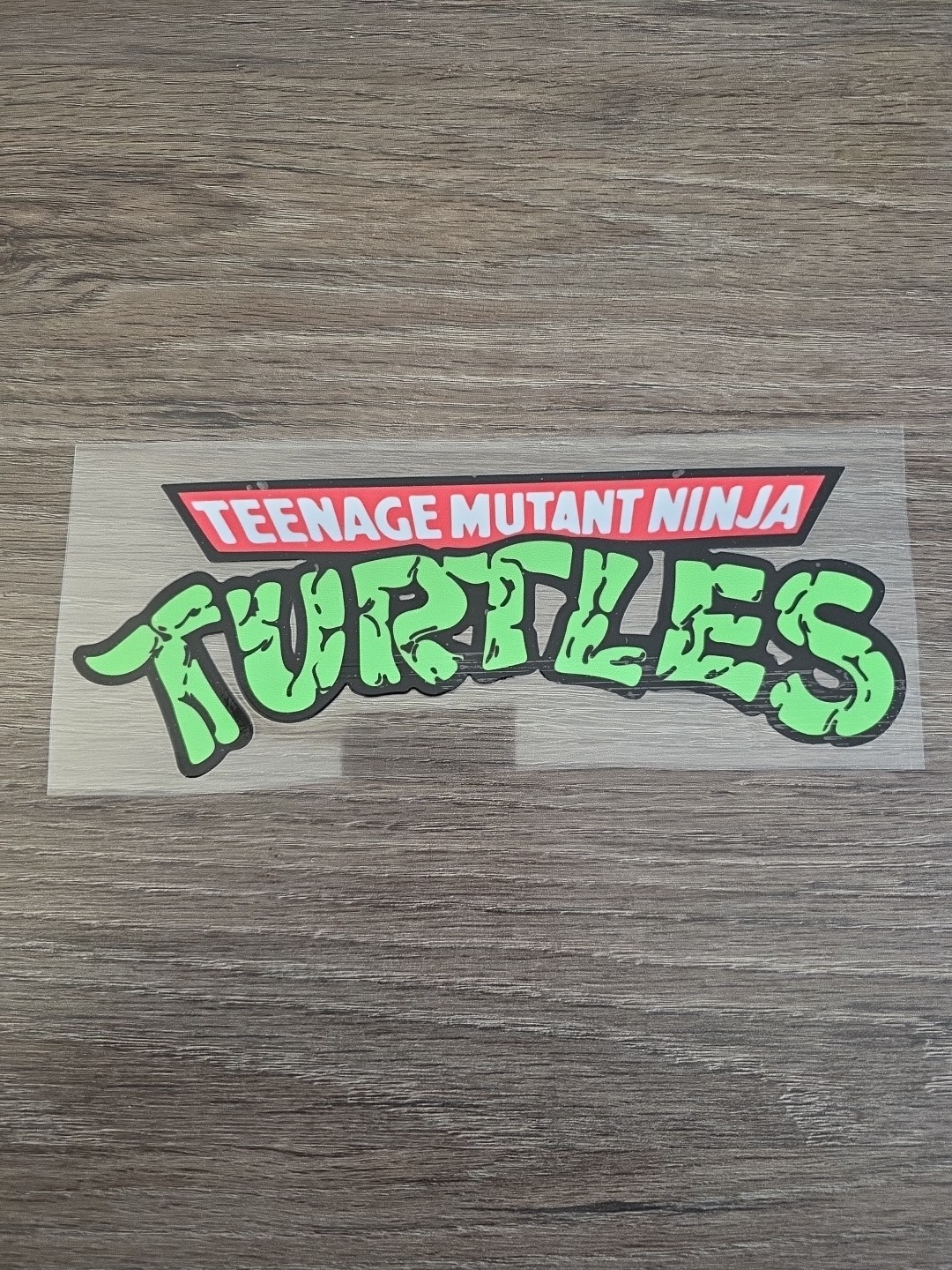 Teenage Mutant Ninja Turtles Retro Full Color Raised UV DTF Decals 4in Wide