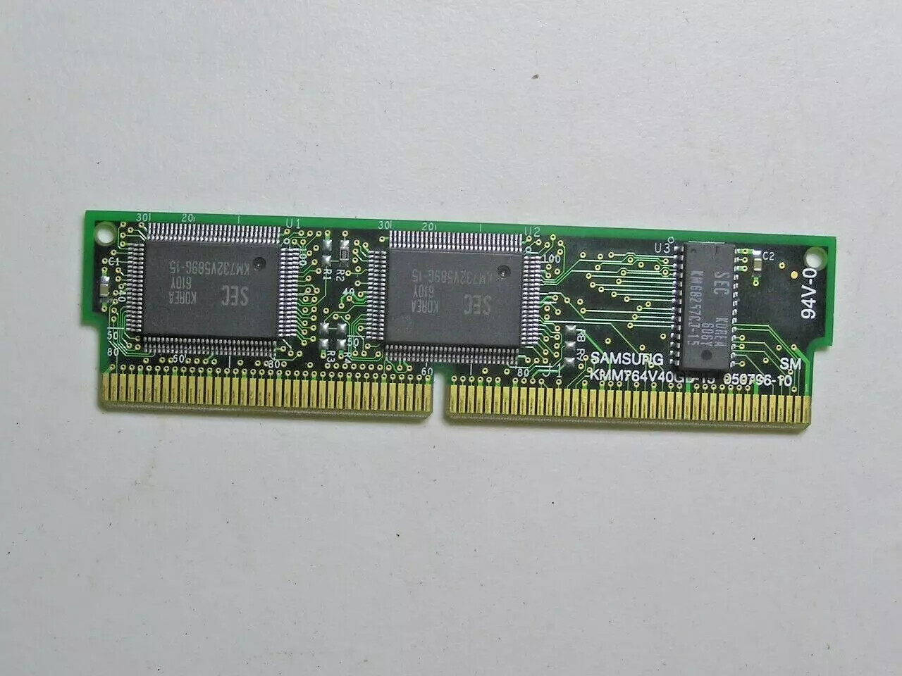 SAMSUNG SEC KMM764V40GB-15 256K CACHE Pipeline Burst MODULE
