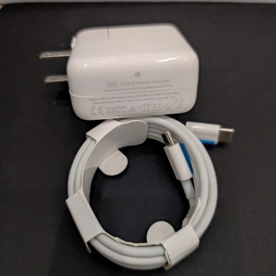 30W 20V USB-C Power Adapter Charger for MacBook Air A2337 M1 A2179 A1932 Genuine