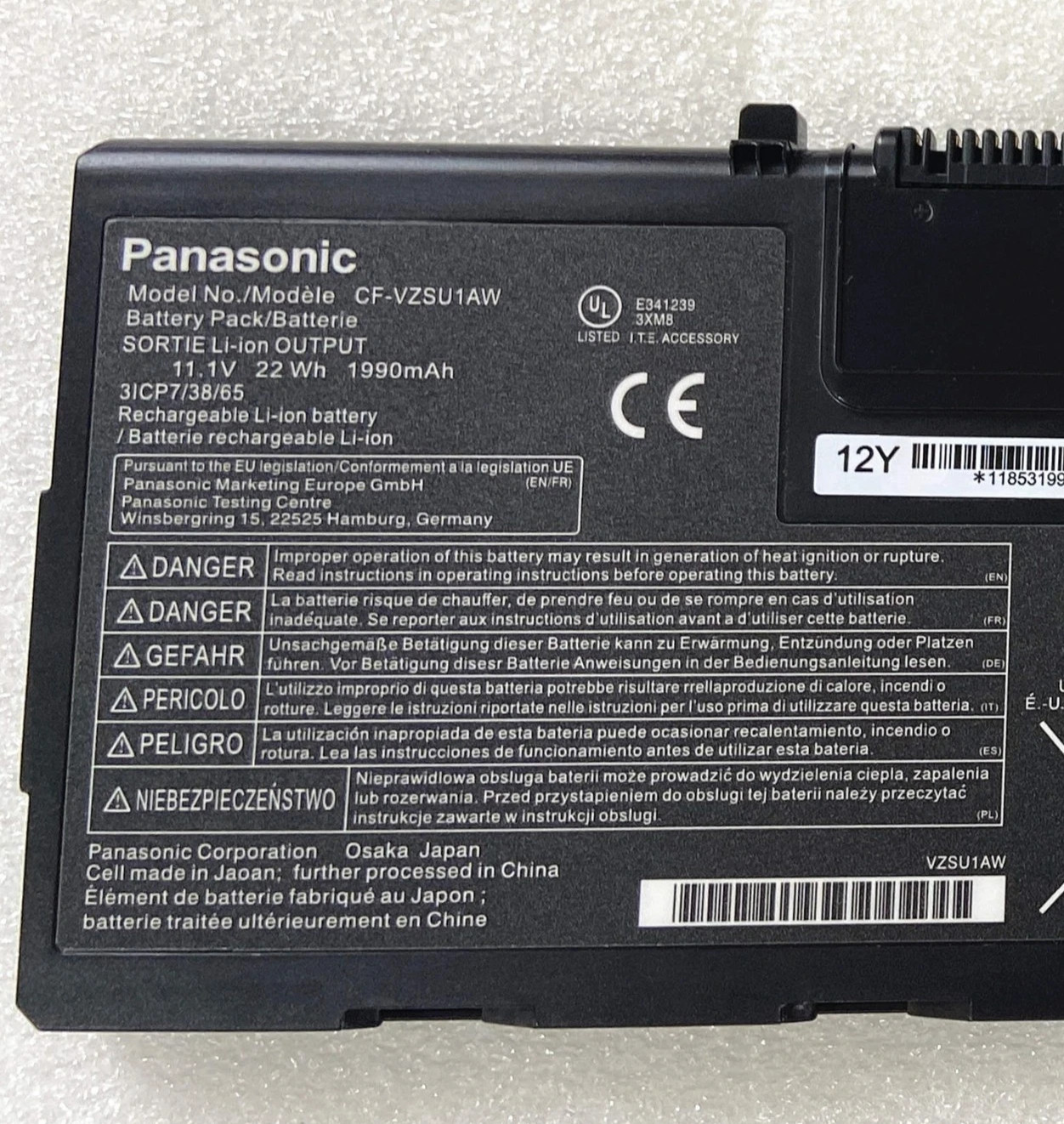 New Genuine 22Wh CF-VZSU1AW Battery for Panasonic Toughbook CF-33 CF-33AEHFATG