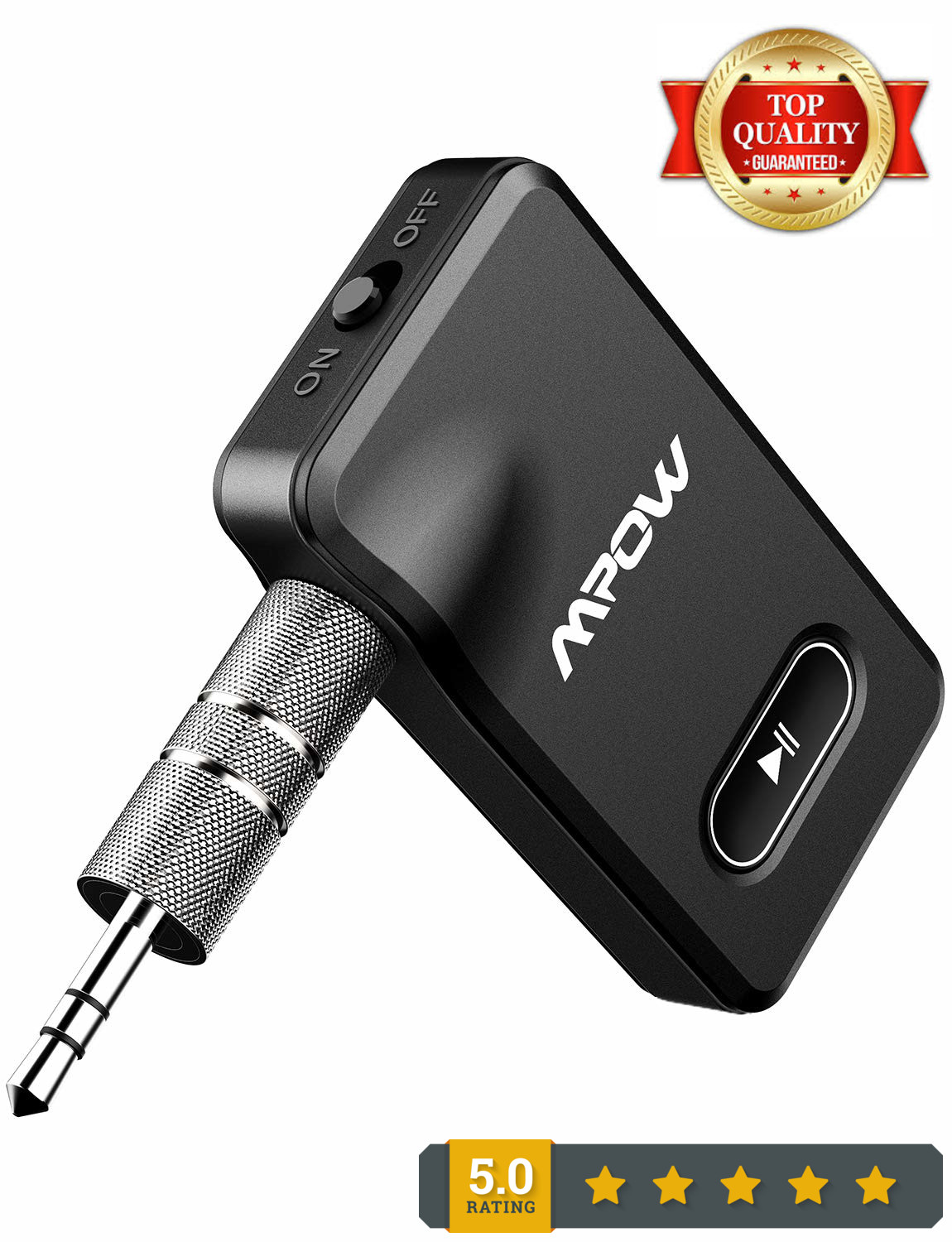 Adaptador de Auto Auxiliar Portátil para Receptor Bluetooth para Música Mp3