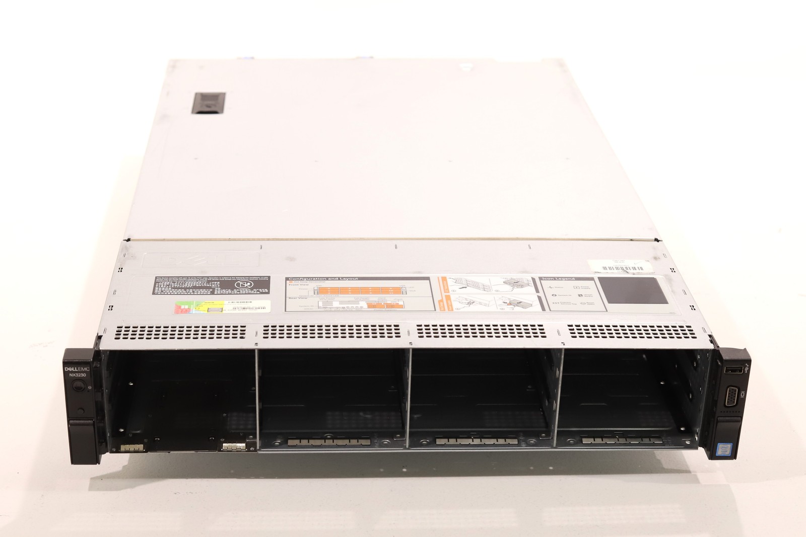 Dell EMC NX3230 12LFF Barebone Server  2 x Heatsink 2 x 750W P/N: 0900RP Tested