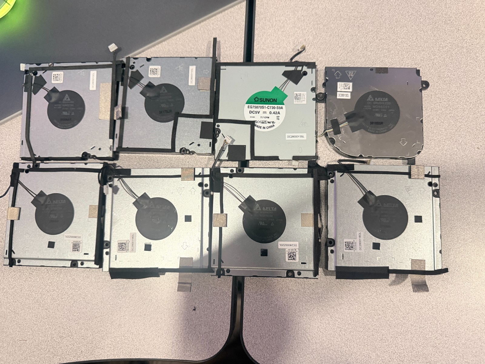 Lot 8 Dell OEM Laptop Cooling Fans 0HN24M 06VJDM 0DV704 0KF74T Precision
