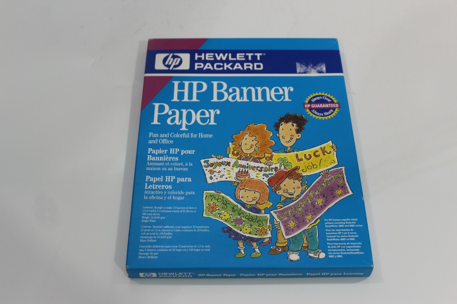 HP Banner Paper 15 Count NEW