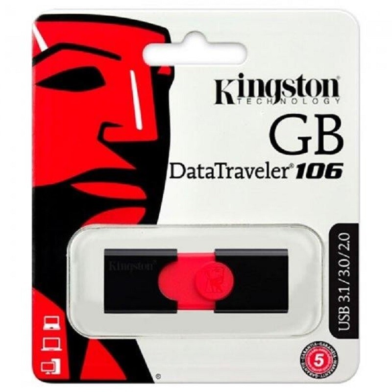 Sealed Genuine Kingston 128GB flash drive USB 3.1/3.0/2.0 DT106/128GB