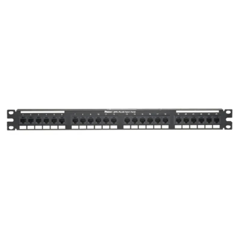Panduit DP24688TGY Patch Panel, Cat 6, Rack Mt, 24 Port, Open Box