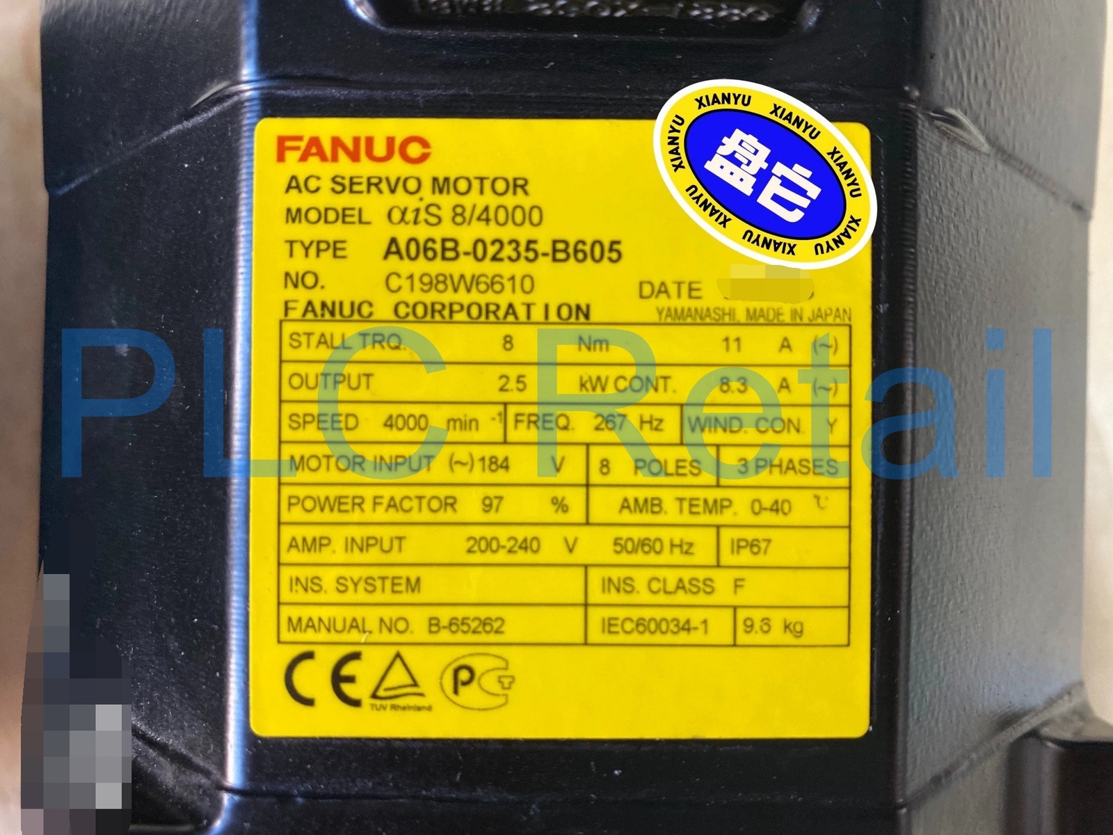 1PCS NEW FANUC servo motor A06B-0235-B605 FedEx or DHL