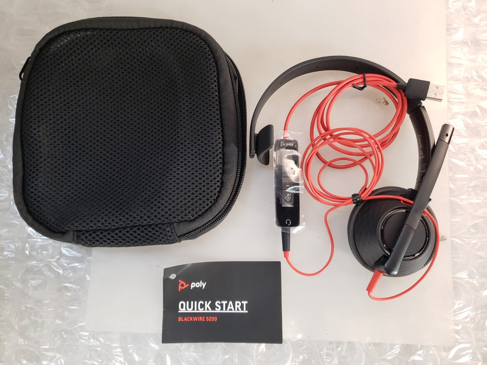 Plantronics Poly Blackwire C5200 Wired Headset *NEW*