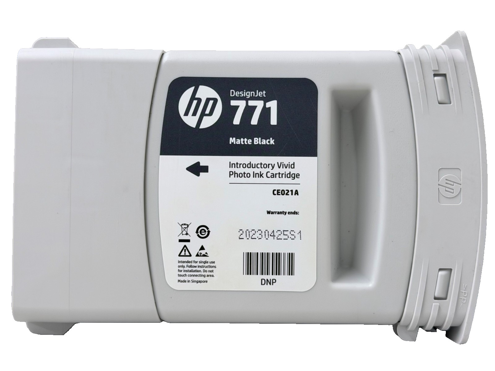 New Genuine HP 771 Matte Black Ink Cartridge [Introductory]