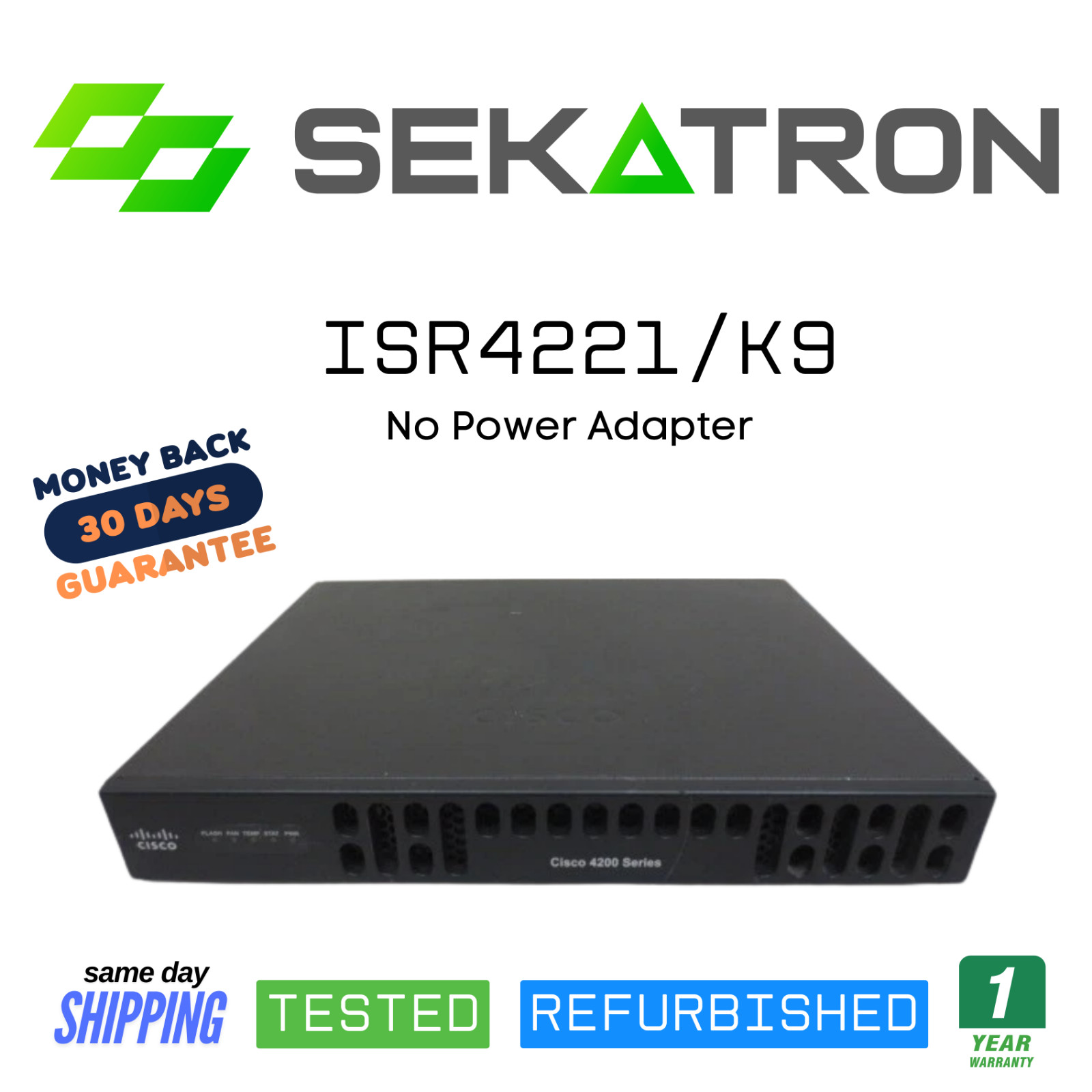 ♻️ Cisco ISR4221/K9 Integrated Services Router (No Clock Issue) ⚡Fast Ship