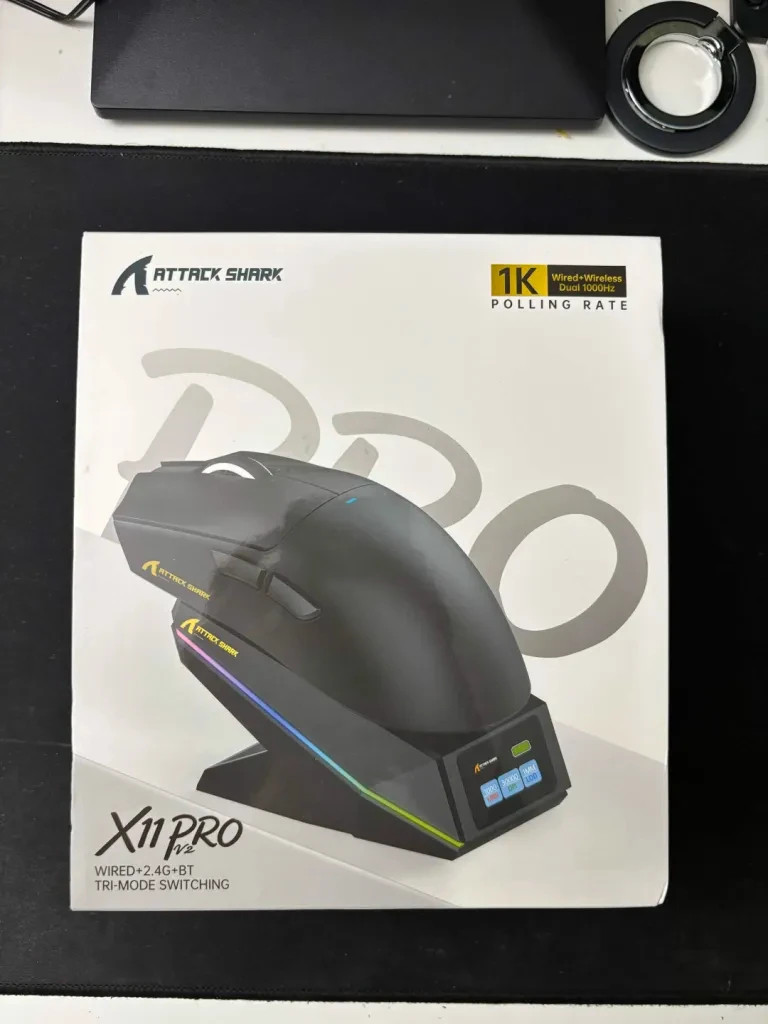 ATTACK SHARK X11 PRO V2 Wireless Gaming Mouse with TFT Display Charging Dock