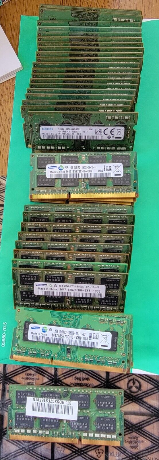 Lot of 41 Samsung PC3 PC3L SO-DIMM 
