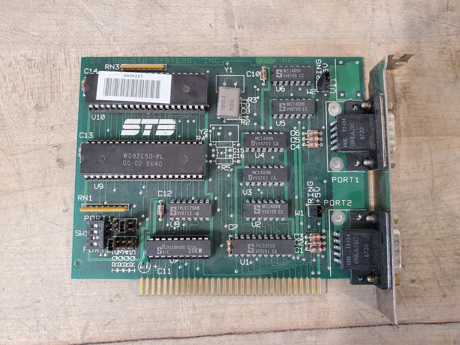 Vintage 1986 STB Systems Inc Circuit Board Card, see pics