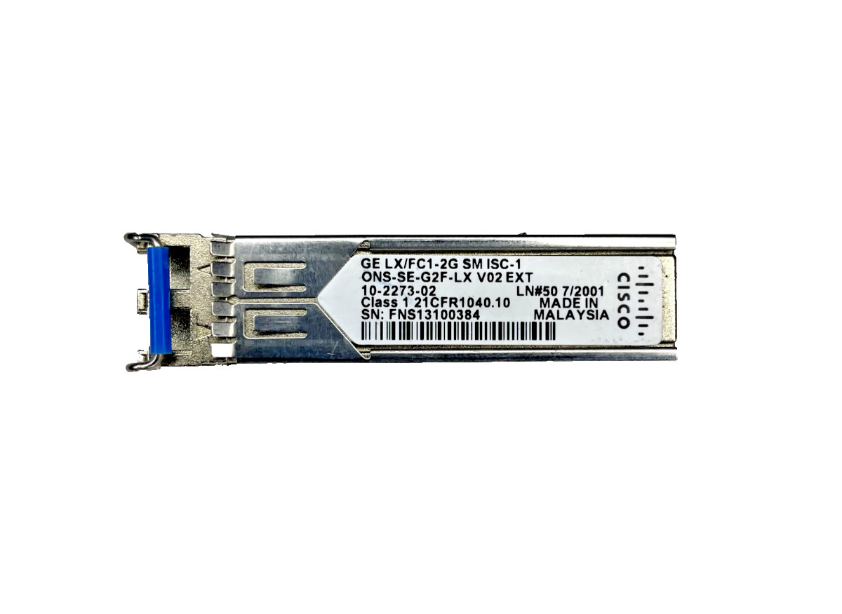 Cisco ONS-SE-G2F-LX 2Gbps FC SMF 10km 1310nm Duplex LC SFP Transceiver
