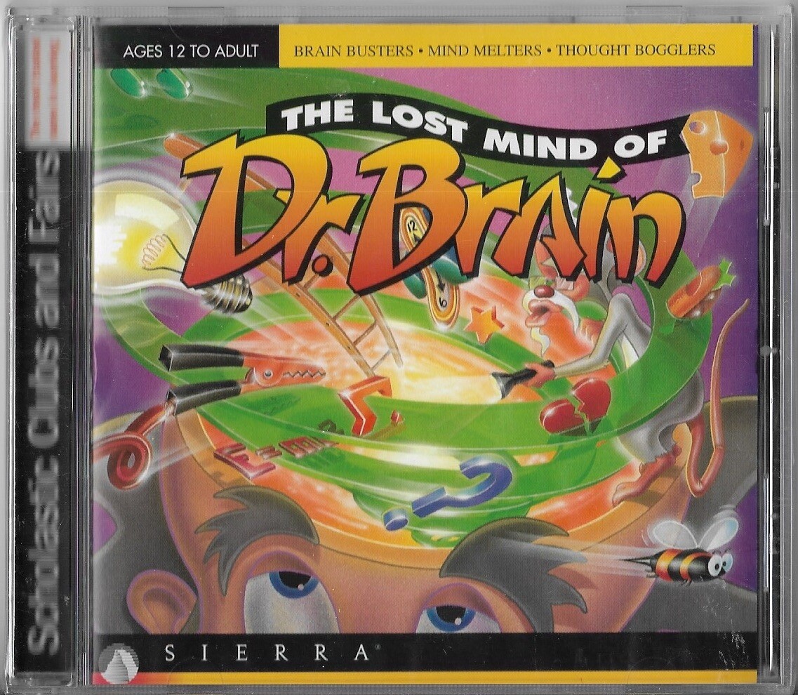 Sierra The Lost Mind of Dr. Brain (CD-ROM) Brand New Sealed