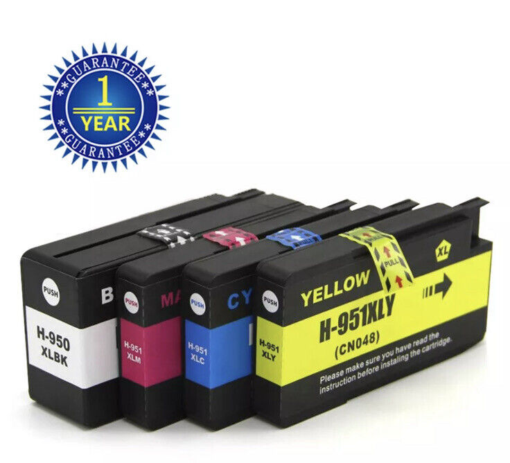 4-PACK 950XL 951XL Ink Cartridges High-Capacity 950-XL For HP Officejet Pro 8600