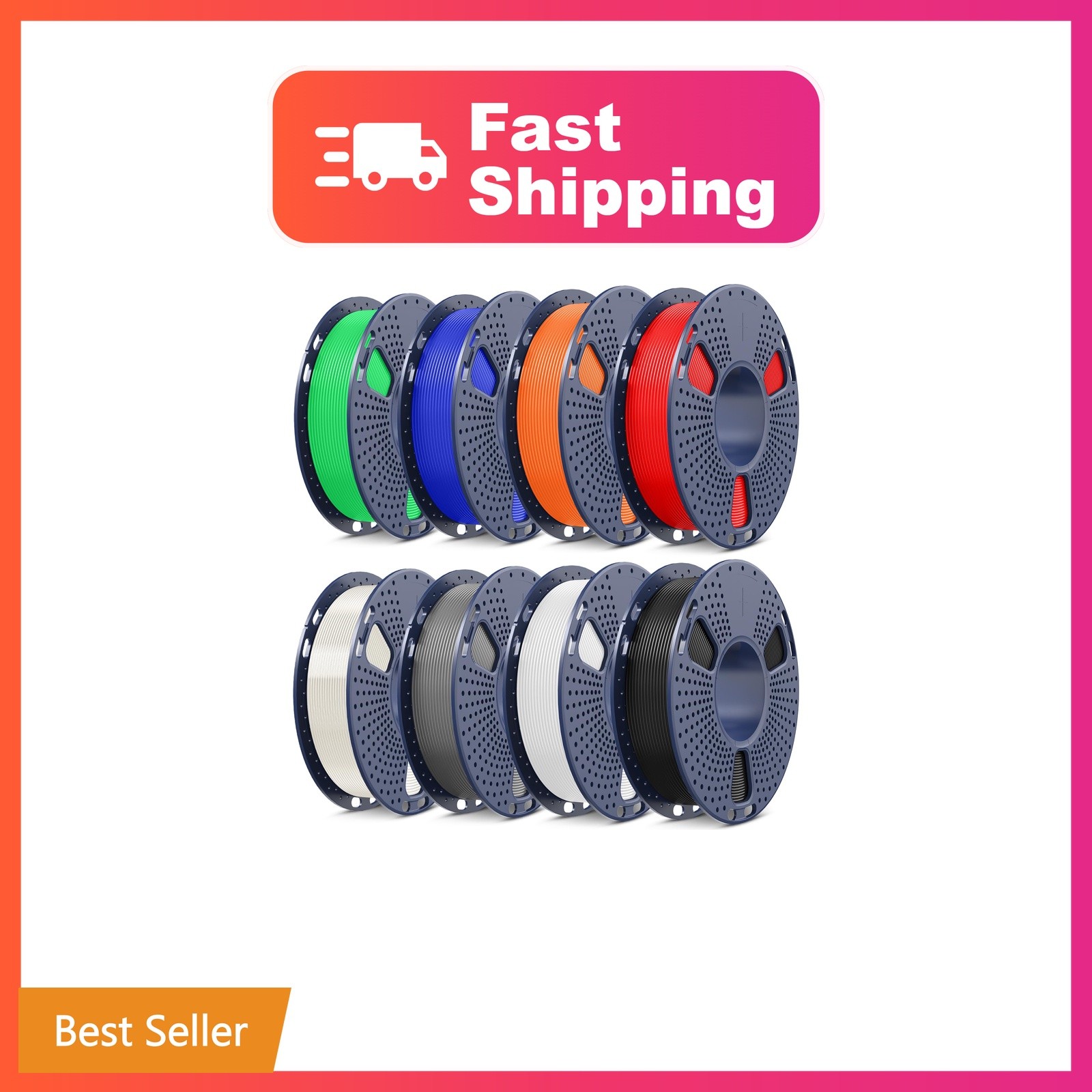 SUNLU 250g Filament Bundle 1.75mm, Multicolor 3D Printer Filament | 8 Small S...