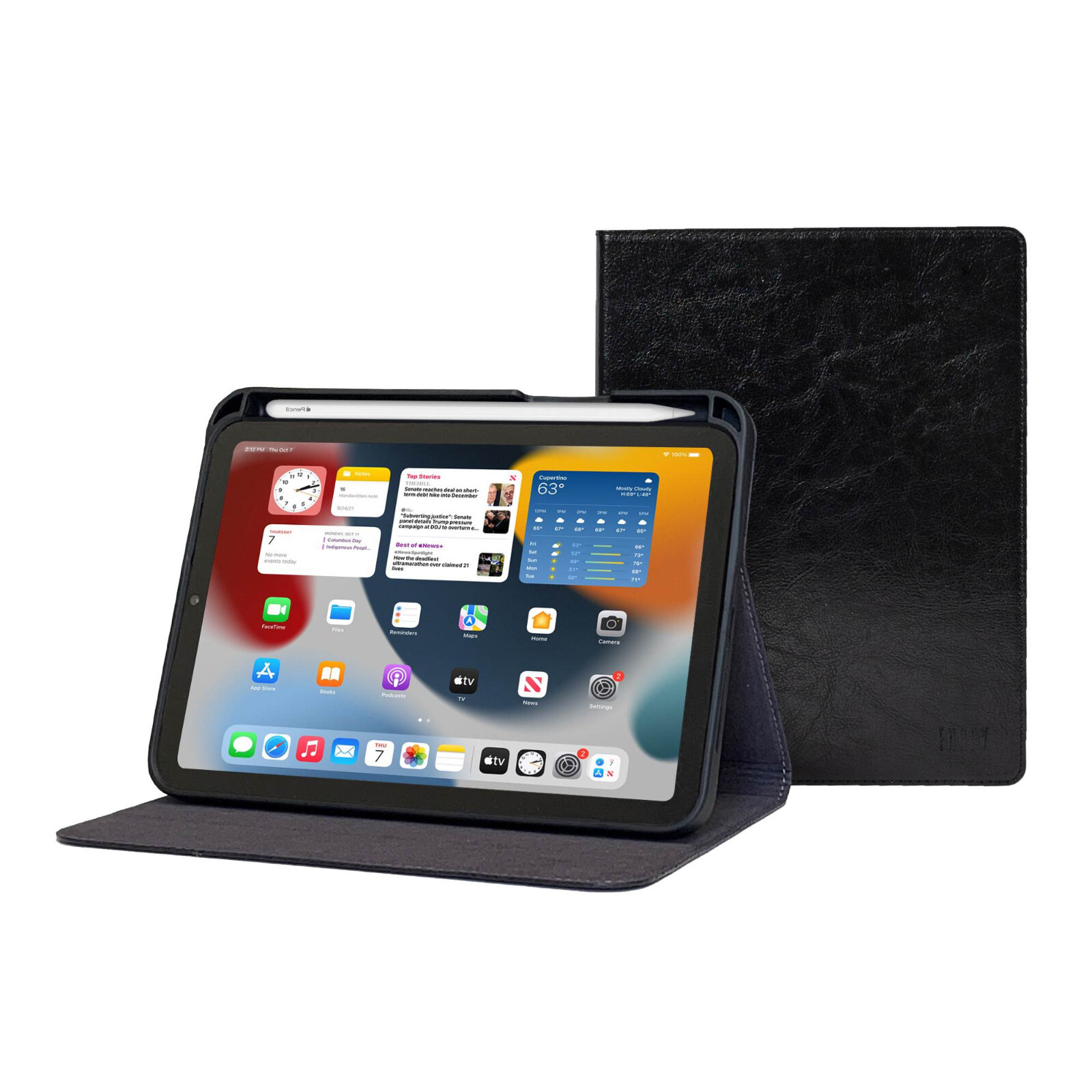 iPad A16 Genuine Leather Case - 11th Gen - 2025 - With Pencil Holder-Sleep/Wake