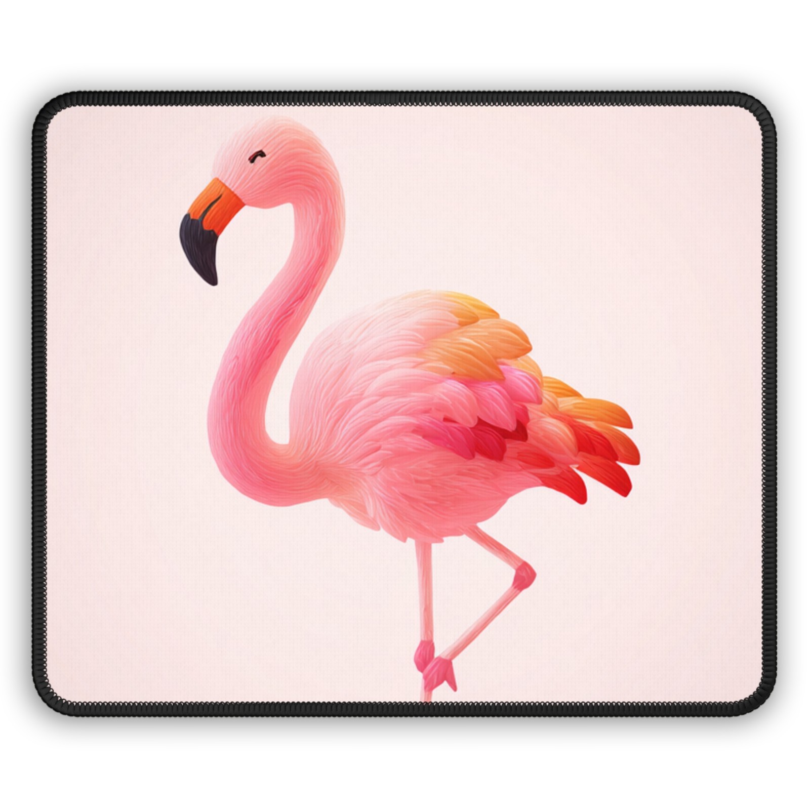 Pink Flamingo Gaming Mouse Pad | Cute Tropical Desk Accessory