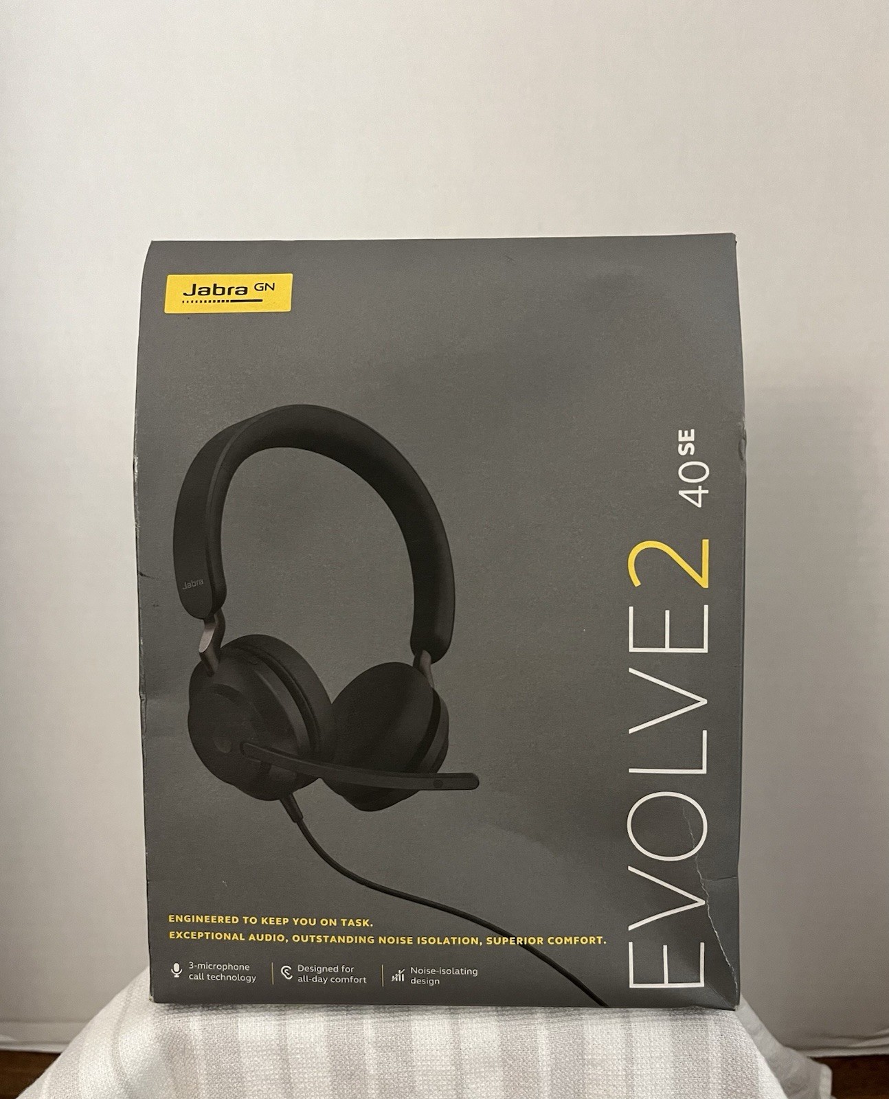 New Jabra Evolve2 40 SE Stereo USB-A  Corded Headset 24189-989-999 Black