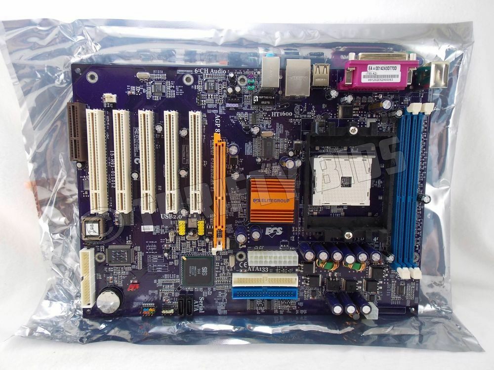 Mainboard ECS Elitegroup 755-A2 Socket 754 HT1600 Motherboard - NOT TESTED