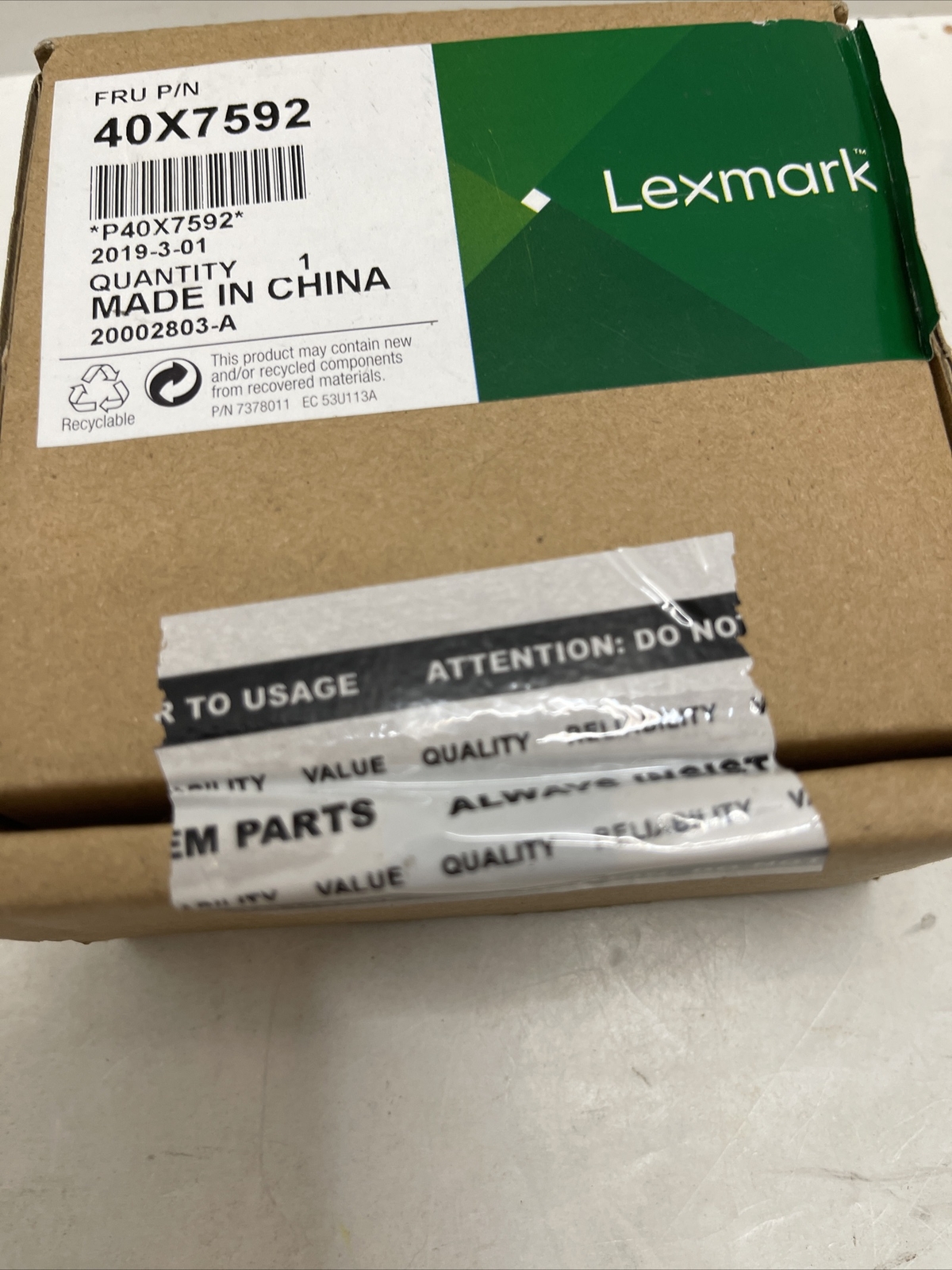 40x7592 lexmark sensor