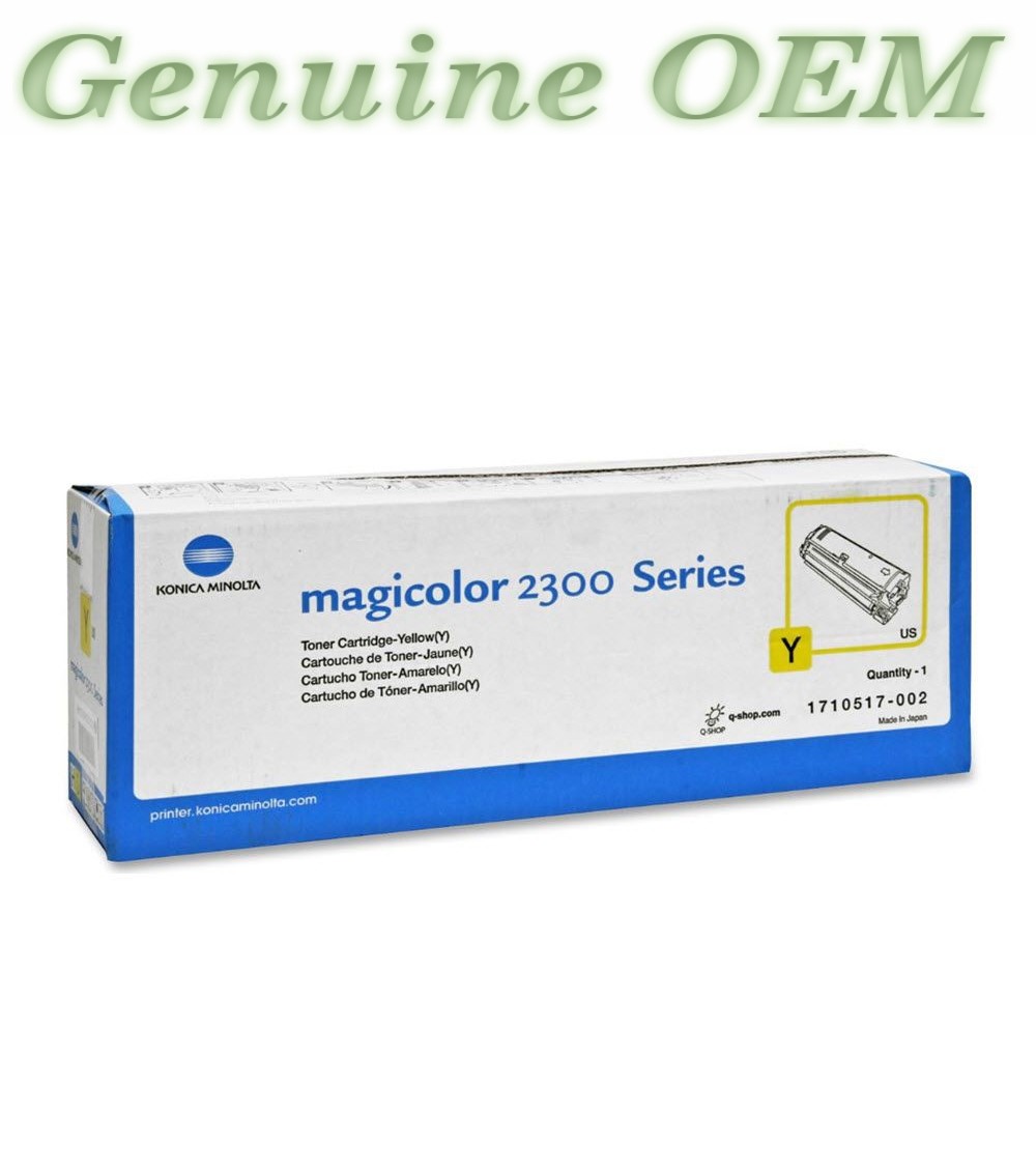 1710517-002 Original OEM Konica Minolta Toner Cartridge, Yellow Standard Yield