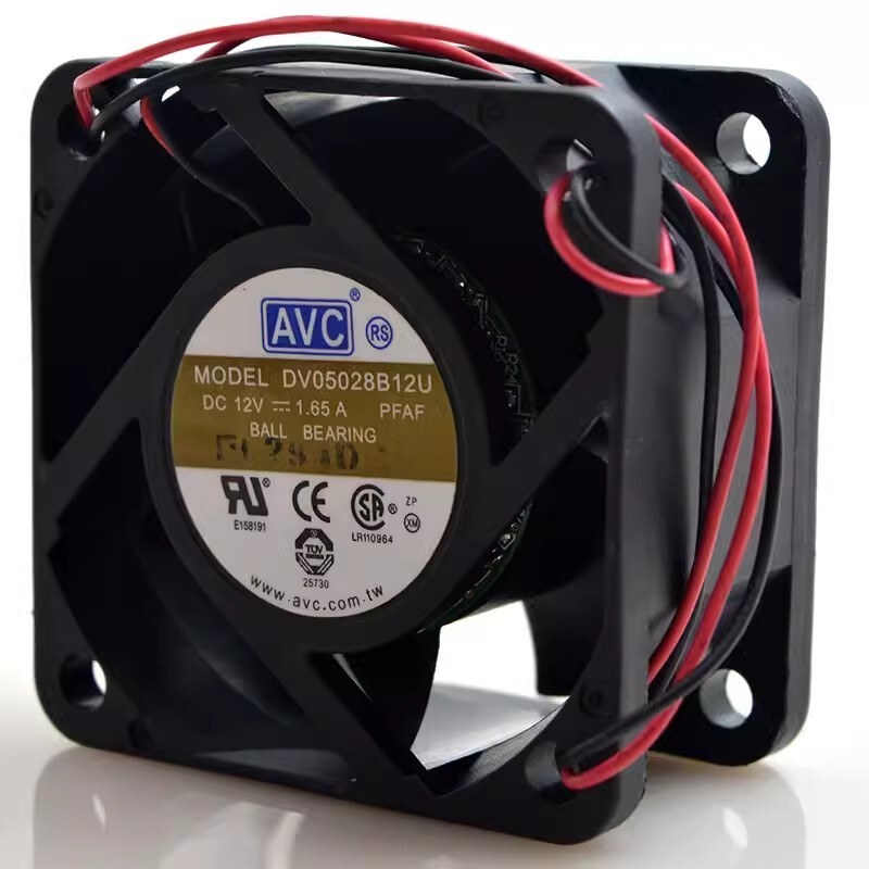AVC DV05028B12U 5028 DC12V 1.65A 5CM 2-Wire Cooling Fan