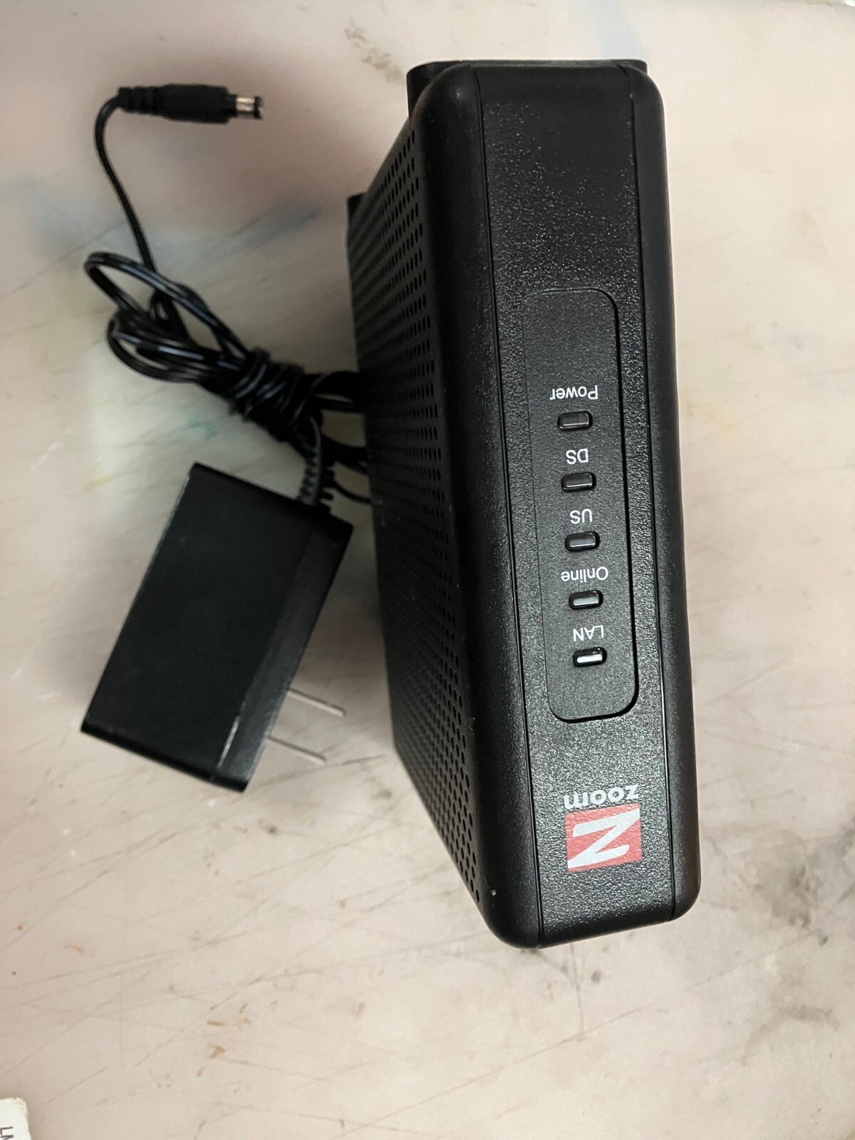 Zoom 5345 Series 1112 Docsis 3.0 Cable Modem Bundled with power adapter 