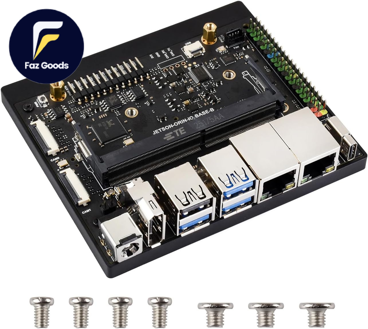 Jetson Orin Nano/Nx Super Dual Ethernet Base Board Compatible with Jetson Orin