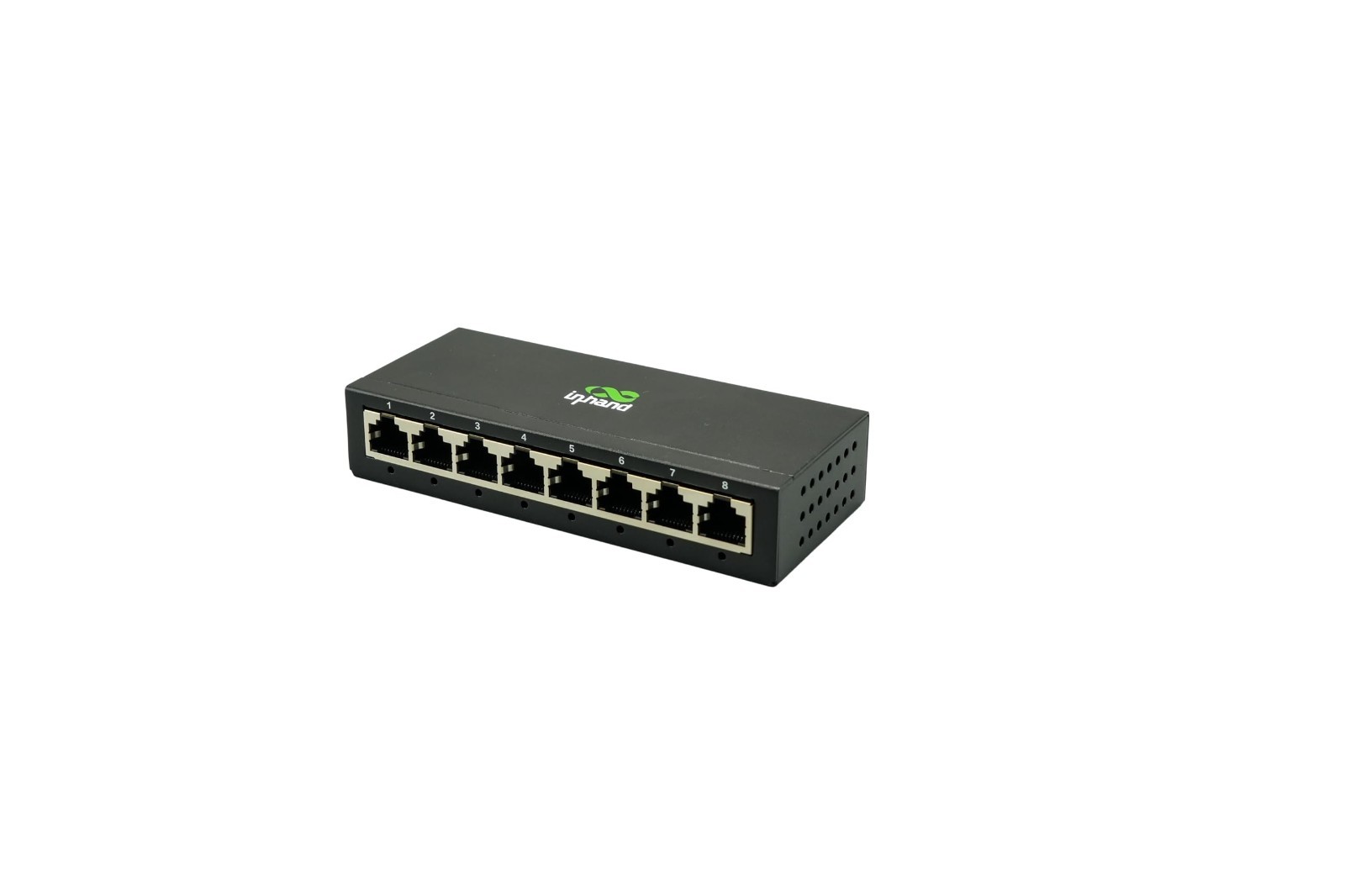 InHand Networks 8 Ports Gigabit Network Switch Metal Case with US Power Plug