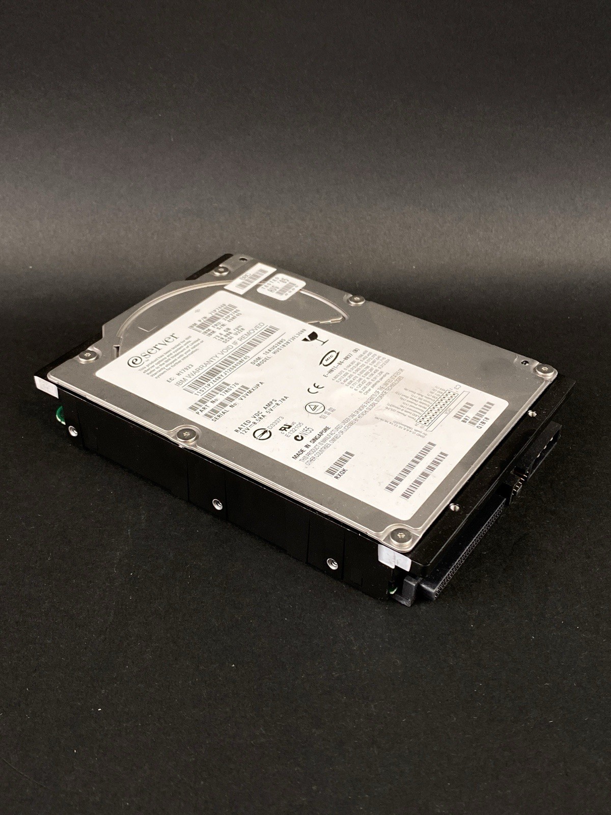 IBM Hitachi HUS103073FL3600 73GB 10K U320 SCSI HDD 71P7440 24P3706