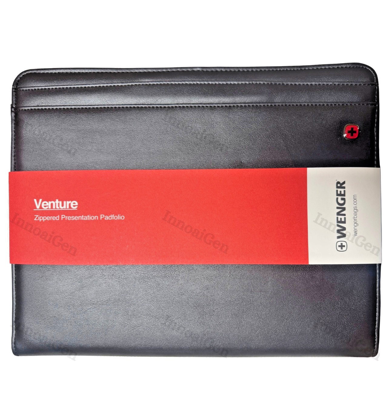 Wenger Venture Zippered Presentation Padfolio Envelope Cardholder Leather