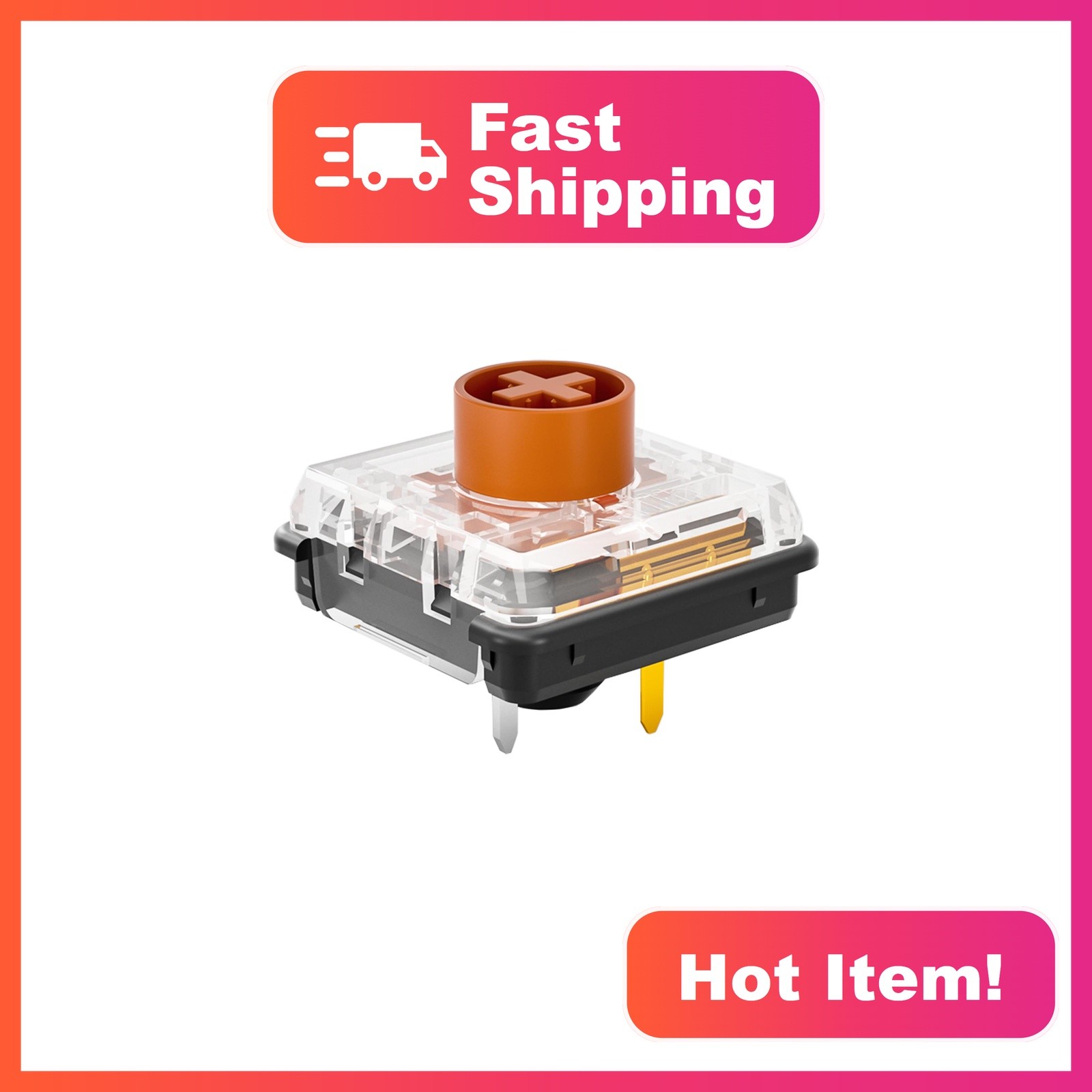Mciepny V2 Brown Kailh Choc Low Profile Switches, 72pcs