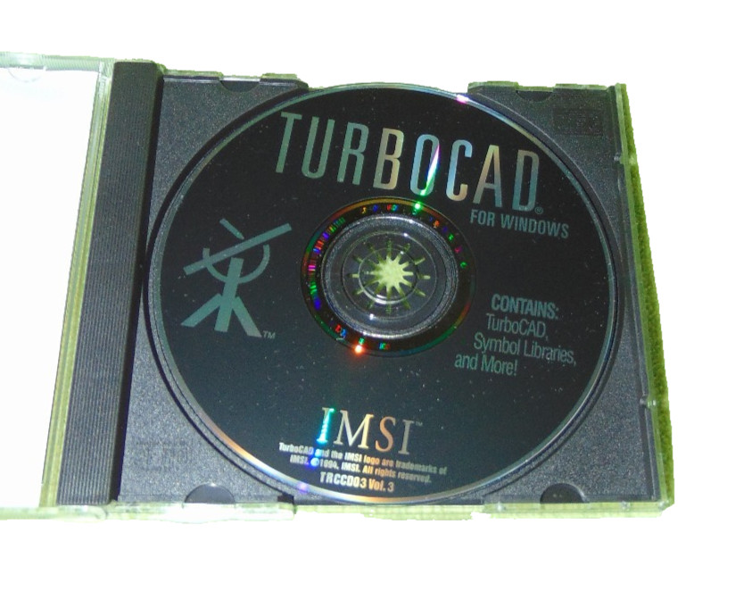 IMSI TurboCAD for Windows CD-ROM Software With Access Code Jewel Case