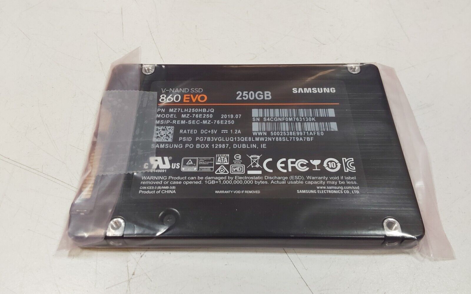 Samsung Evo 860 2.5\