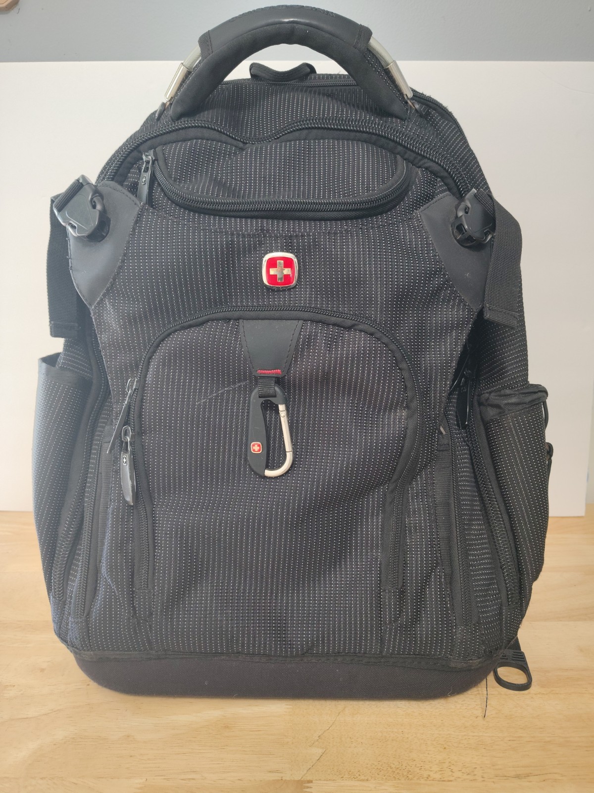 SwissGear Work Pack Pro 60 Tool Backpack Black Fits 17" Laptop USB Organizer 