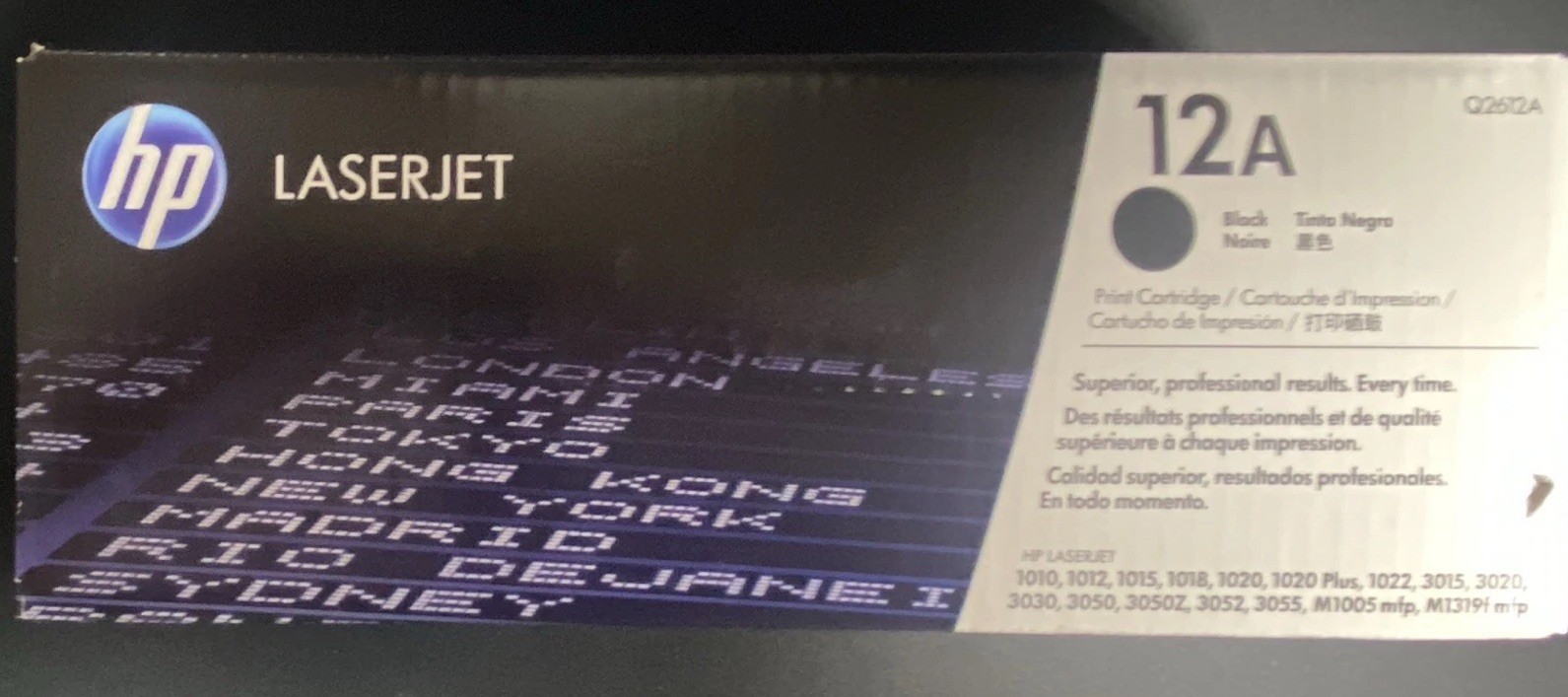 HP Q2612A 12A Black Toner Cartridge LaserJet 1010 1012 1015 1018 Expired 2019